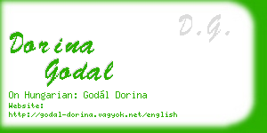 dorina godal business card